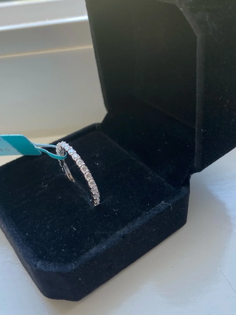 Moissanite Eternity Band Size 7